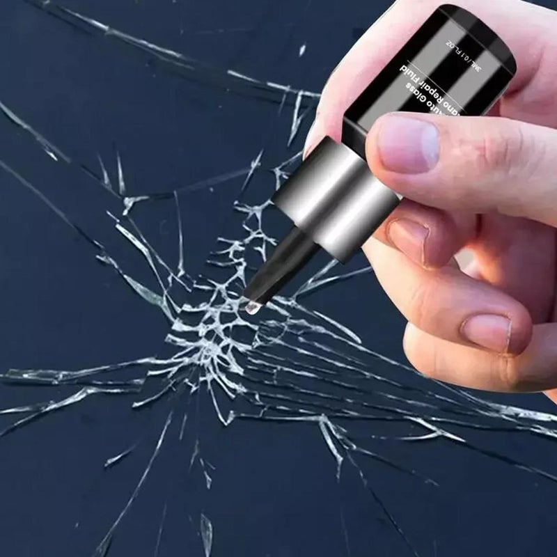 Windshield Crack Repair Kit, 2025 New Glass Cracks Gone Repair Kit, Automotive Windshield Repair Kit, Quick Fix Windshield & Glass Repair Tools, for Fixing Chips,Cracks, Star-Shape Cack (1set) - Image 4